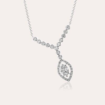 Eternal Diamond Necklace with Marquise