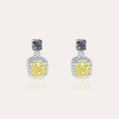 Eternal Diamond Earrings with Fancy Diamond Eternal Diamond Earrings with Fancy Diamond