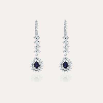 Eternal Diamond Earrings with Sapphire Eternal Diamond Earrings with Sapphire