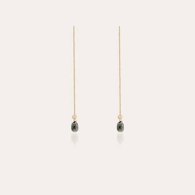 Classic Gold Earrings & Black Diamond Classic Gold Earrings & Black Diamond
