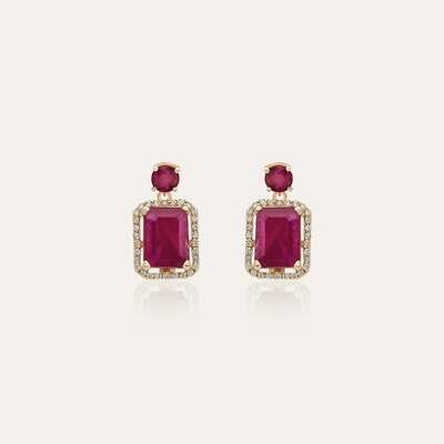 Eternal Diamond Earrings with Ruby Eternal Diamond Earrings with Ruby