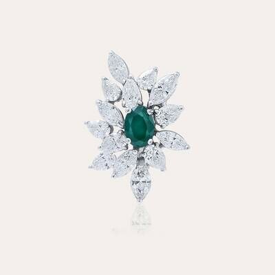 Eternal Diamond Ring with Emerald Eternal Diamond Ring with Emerald