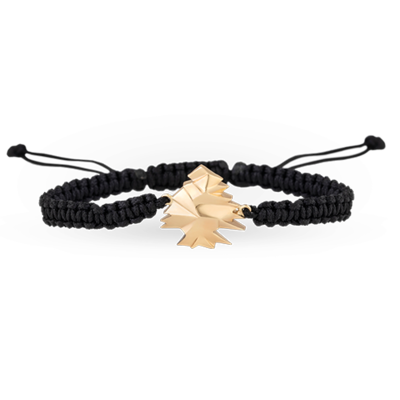 Men Cedar Gold Bracelet with Leather Men Cedar Gold Bracelet with Leather