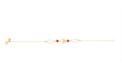Emblem Gold Bracelet with Colored stones Emblem Gold Bracelet with Colored stones