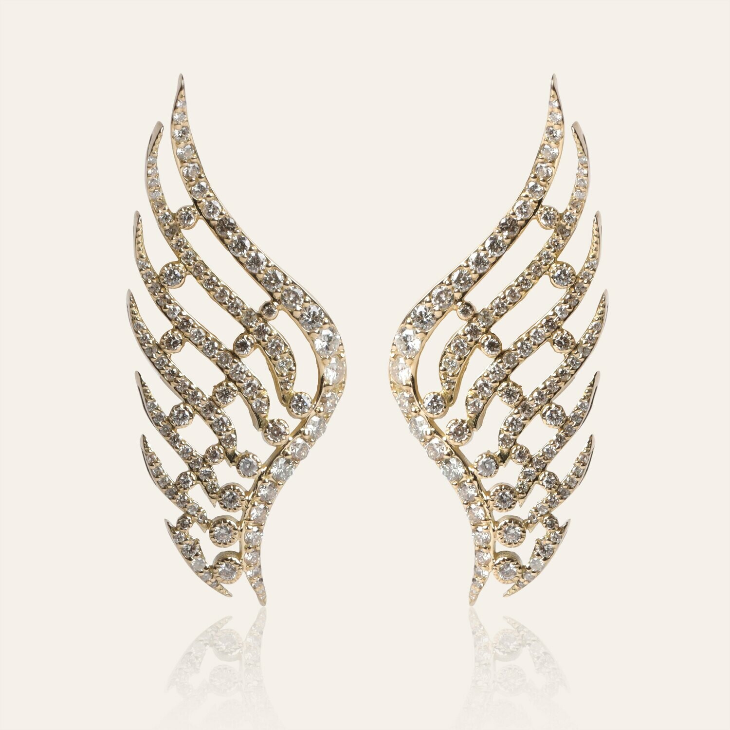 Magical Diamond Earrings Wings