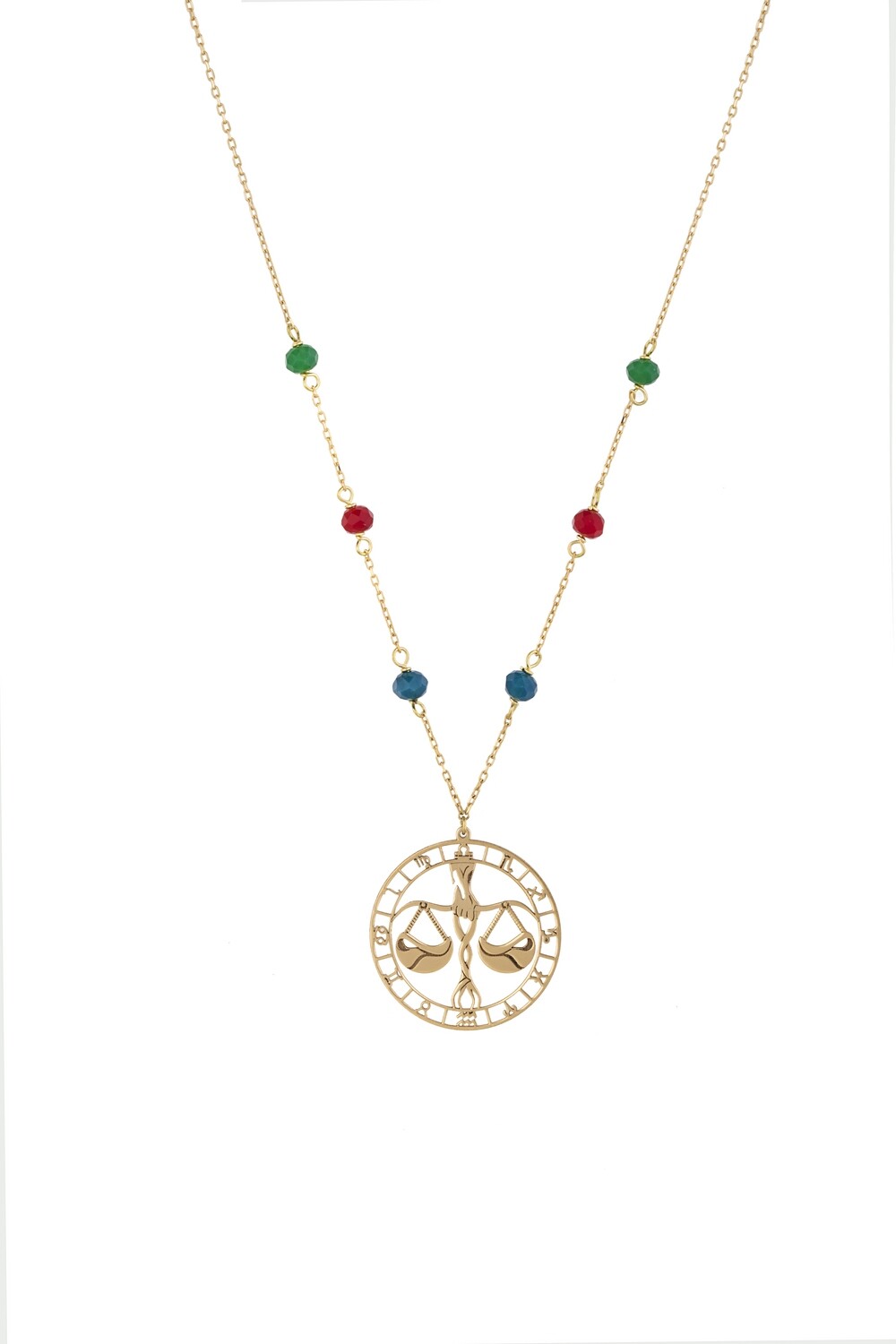 Zodiac Gold Necklace Libra