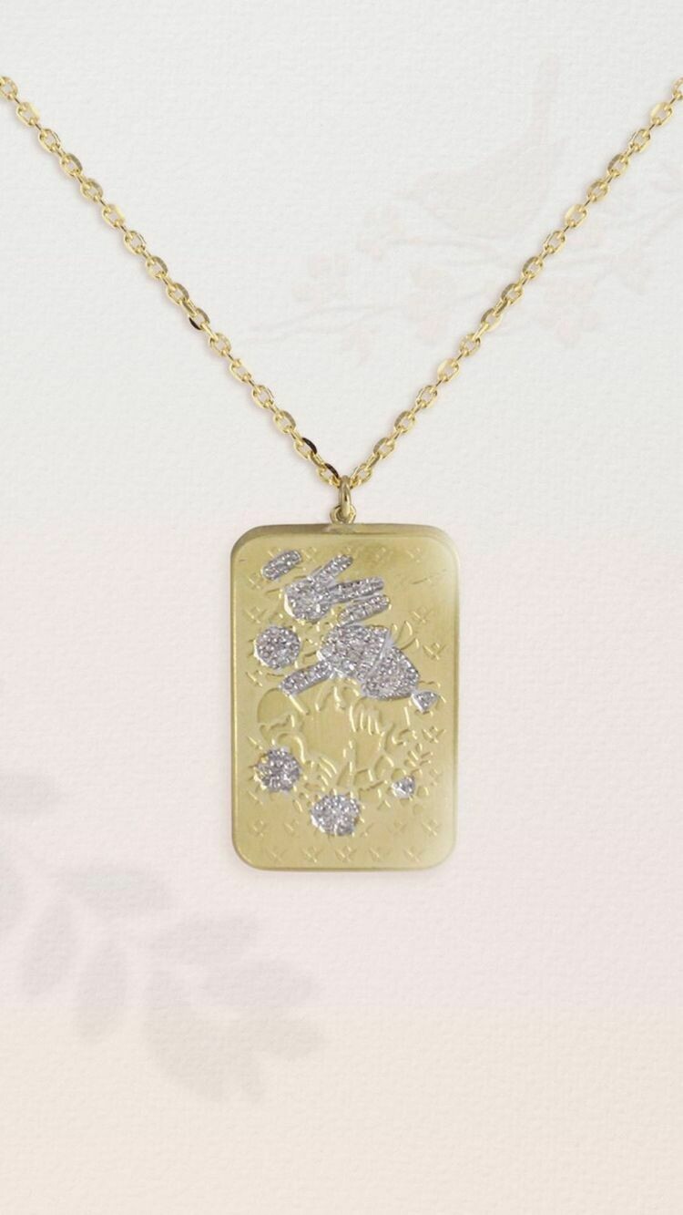 Devotion Diamond Necklace Gold Ounce size