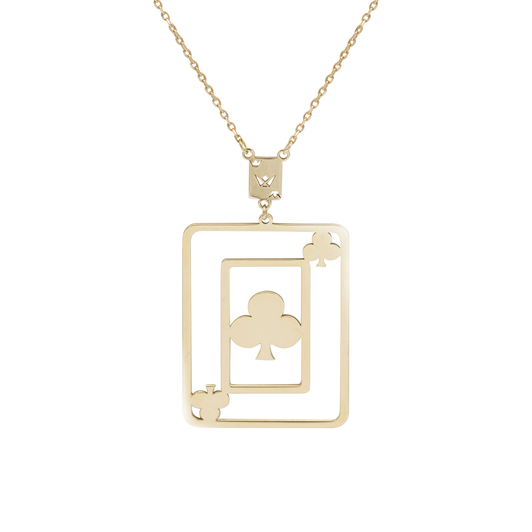Fortune Card Gold Necklace