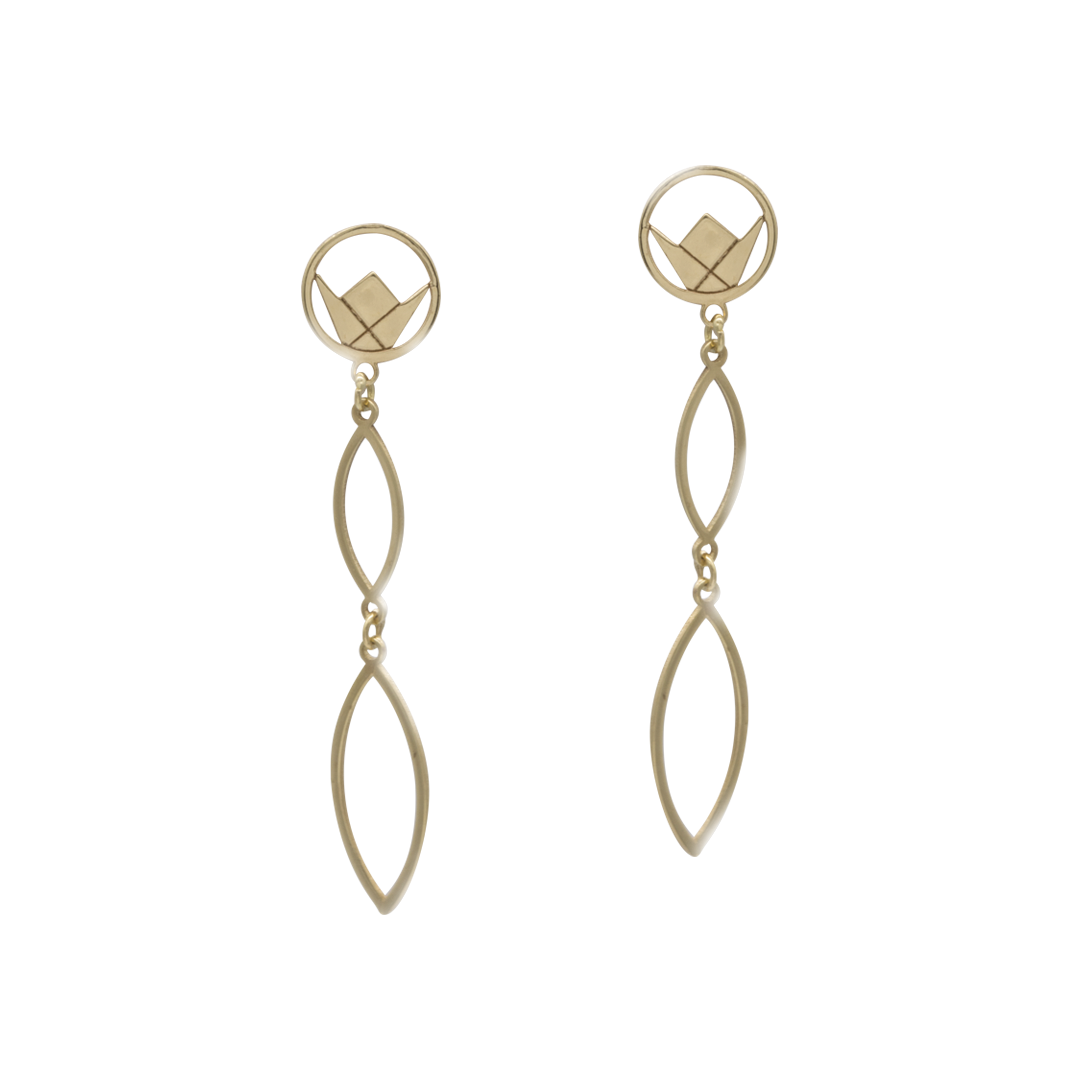 Emblem Gold Earrings