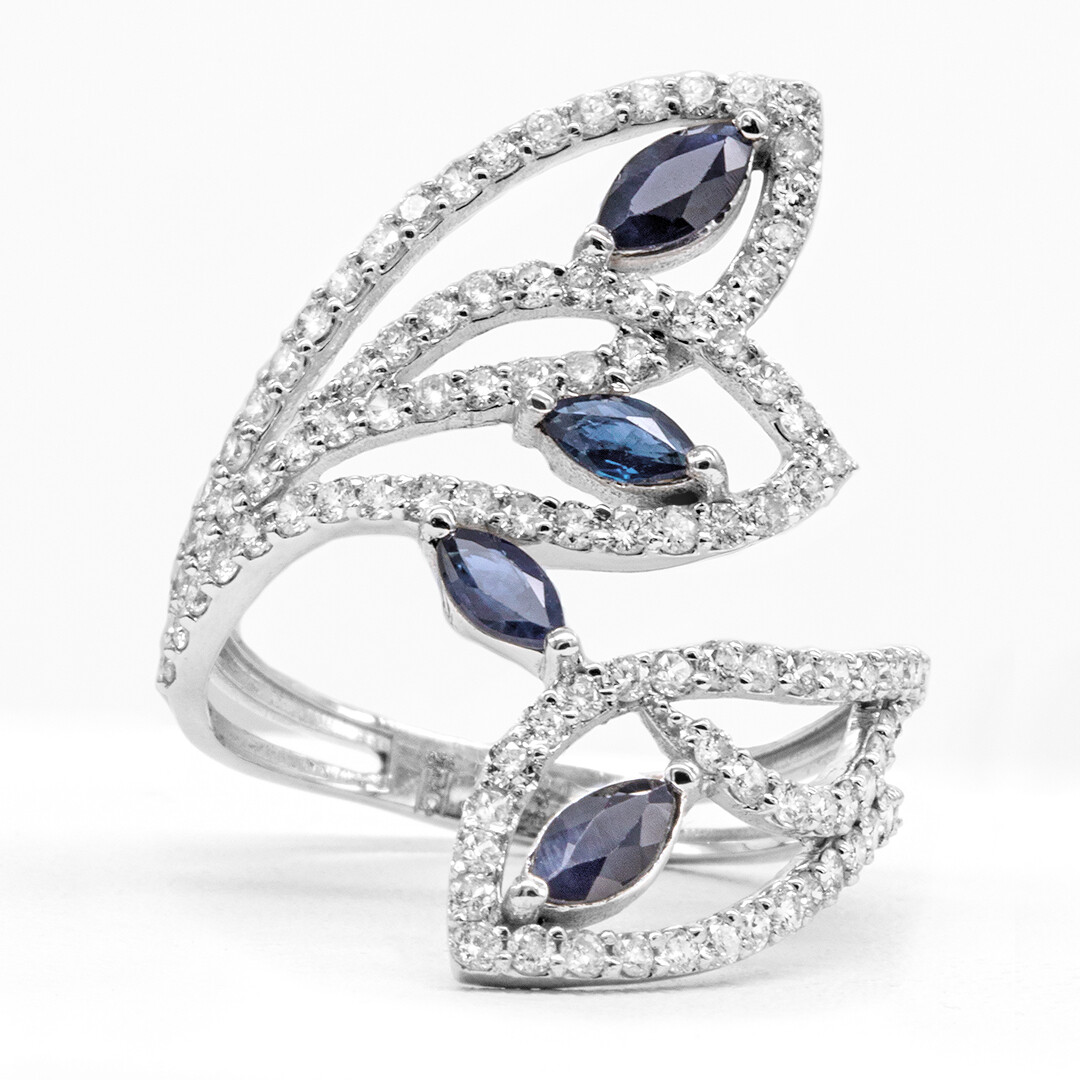 Eternal Diamond Ring with Sapphire Online Jewelery Store In Lebanon