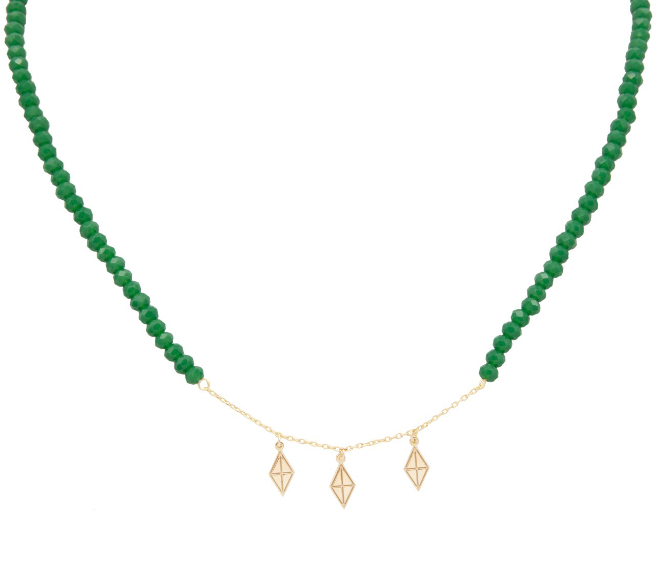 Eternal Gold Necklace with Colored Beads