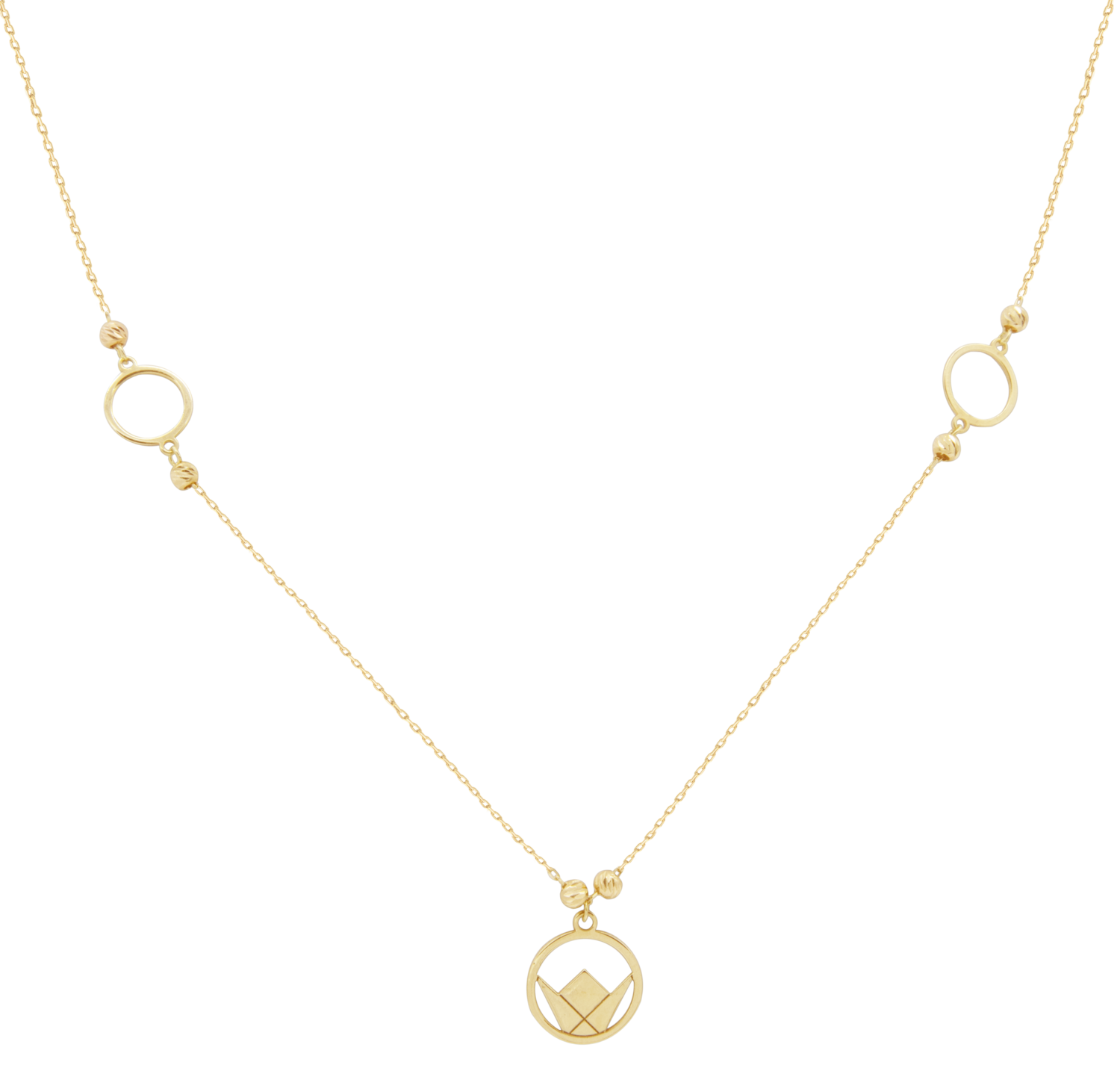 Emblem Necklace Gold