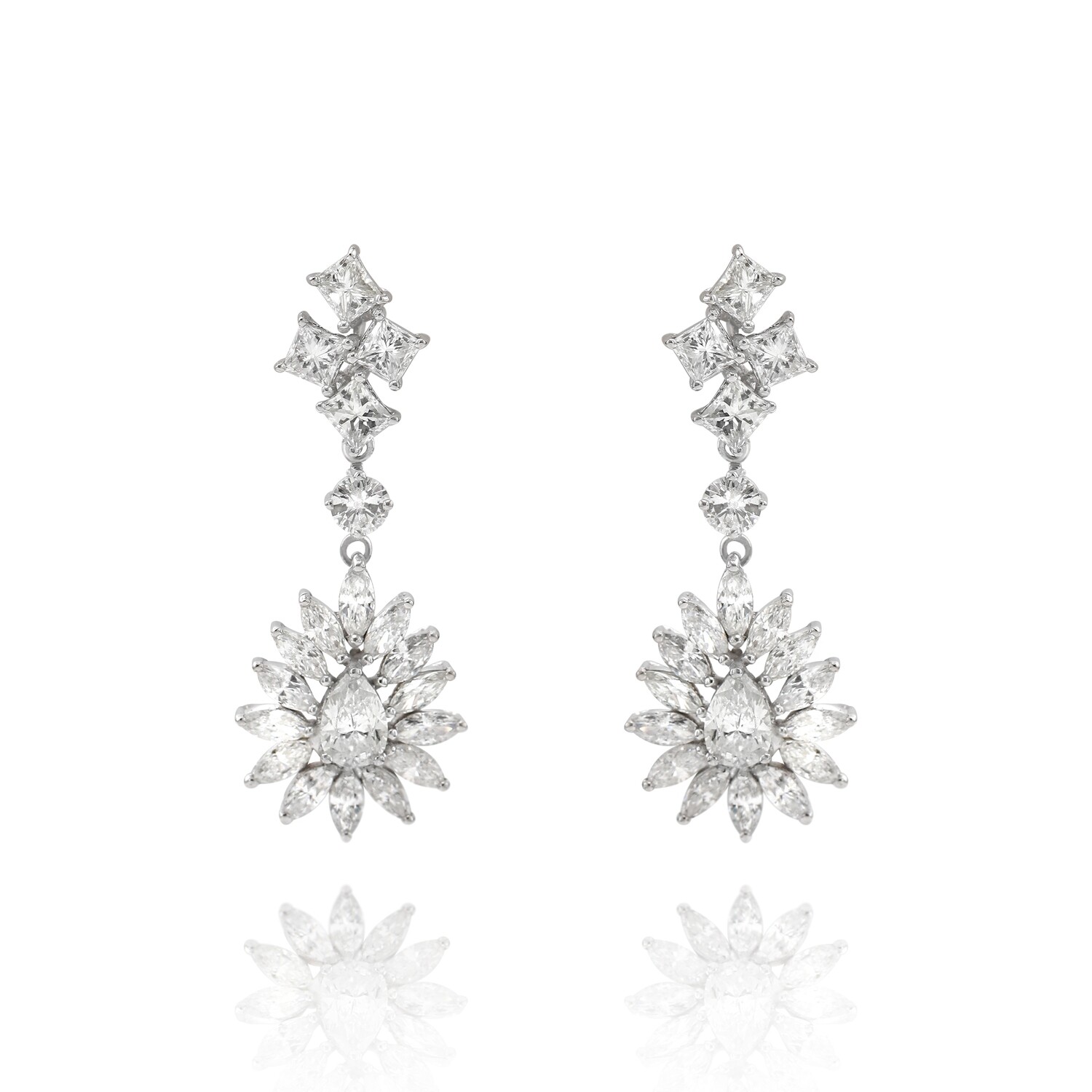 Eternal Diamond Earrings with Fancy-cut Diamond