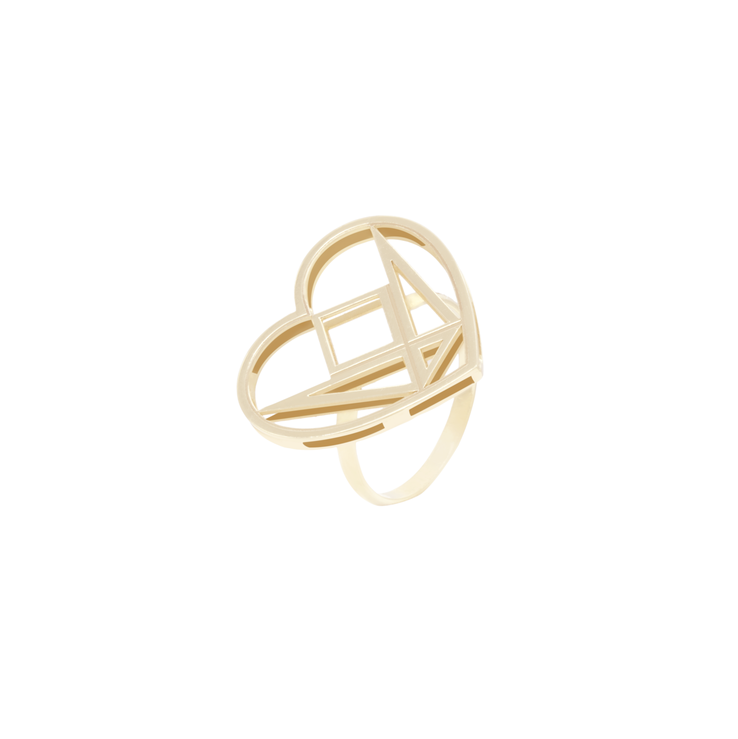 Emblem Heart Gold Ring