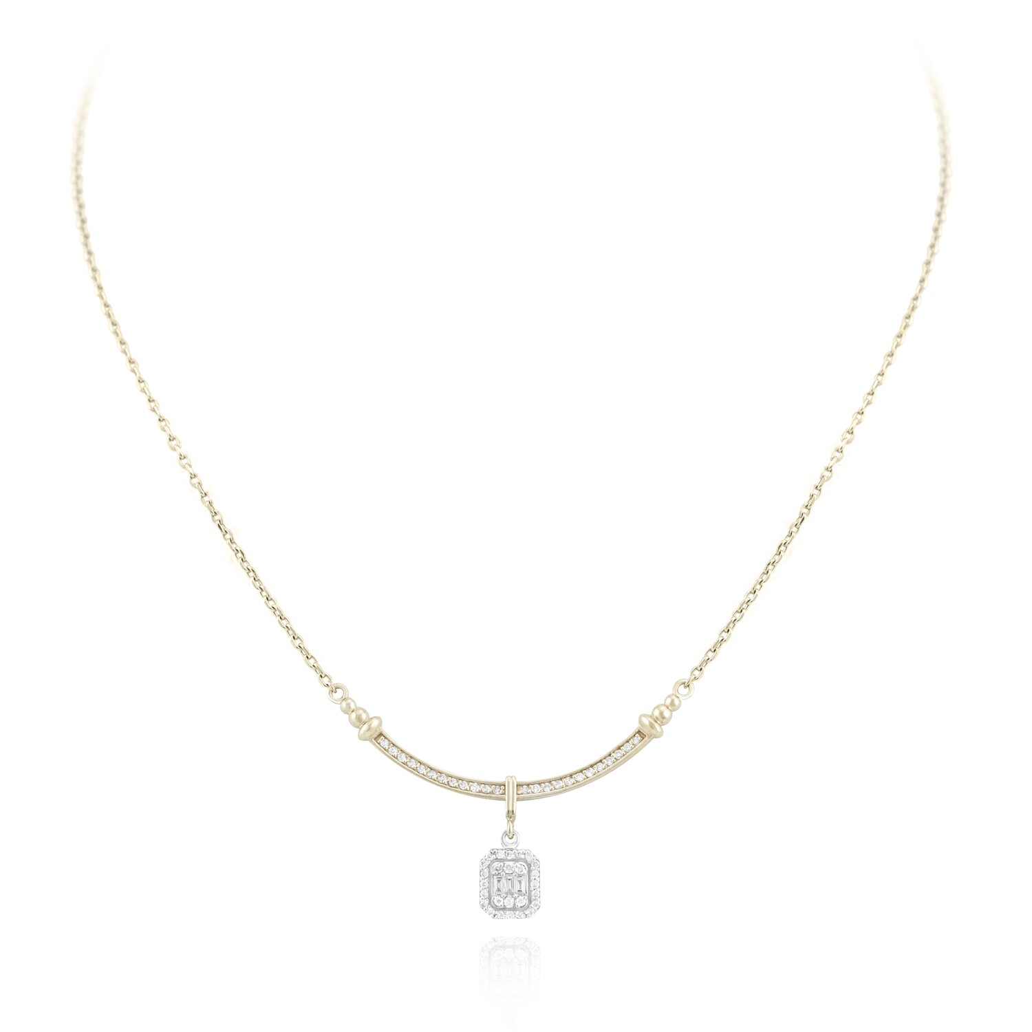 Eternal Diamond Necklace with Baguette