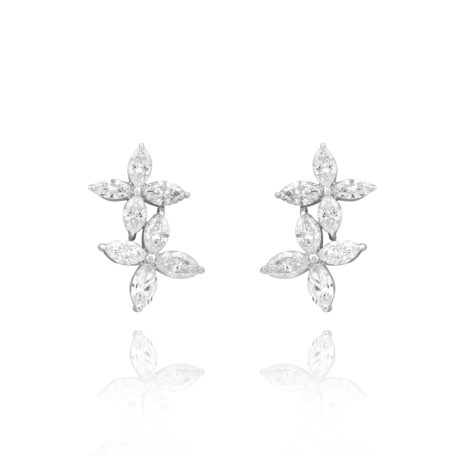 Eternal Diamond Earrings with Marquise