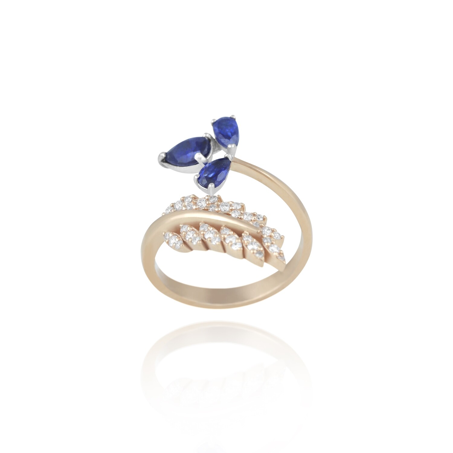 Eternal Diamond Ring with Sapphire