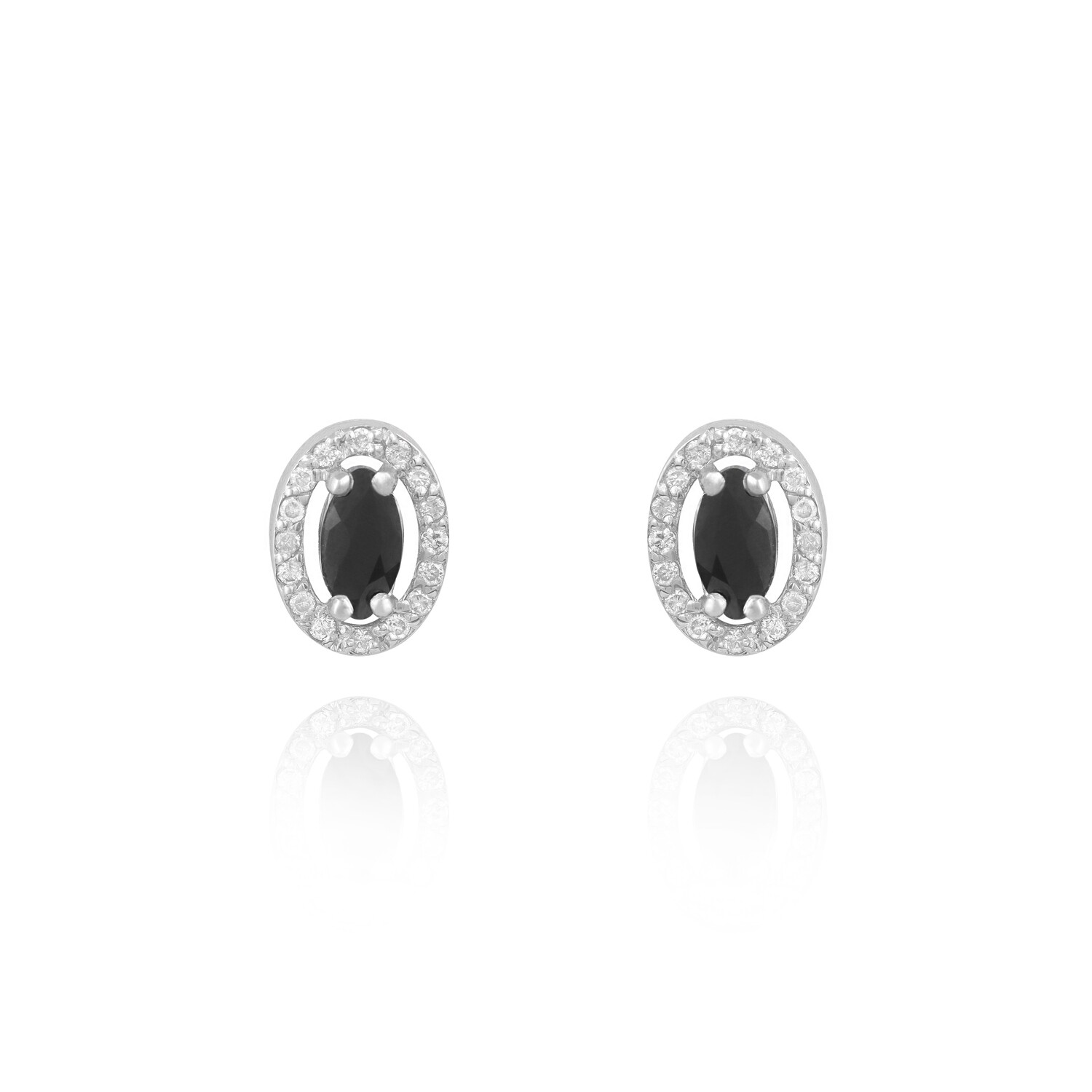 Eternal Diamond Earrings with Sapphire