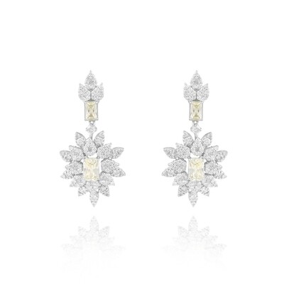 Eternal Diamond Earrings with Colored Stones