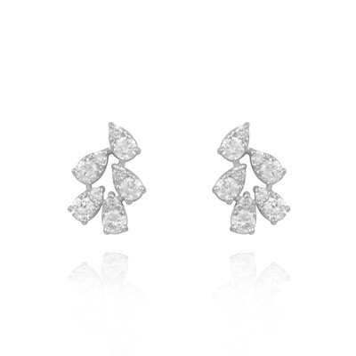 Bridal Earrings White Diamond