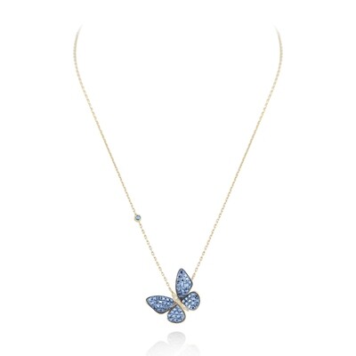 Butterfly Diamond Necklace with Fancy Diamond