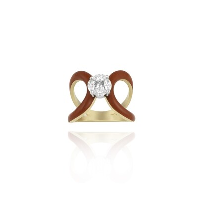 Eternal Marquise Diamond Ring with Princess Diamond
