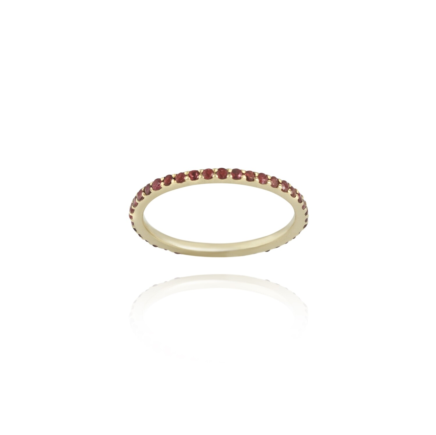 Eternal Gold Ring with Ruby