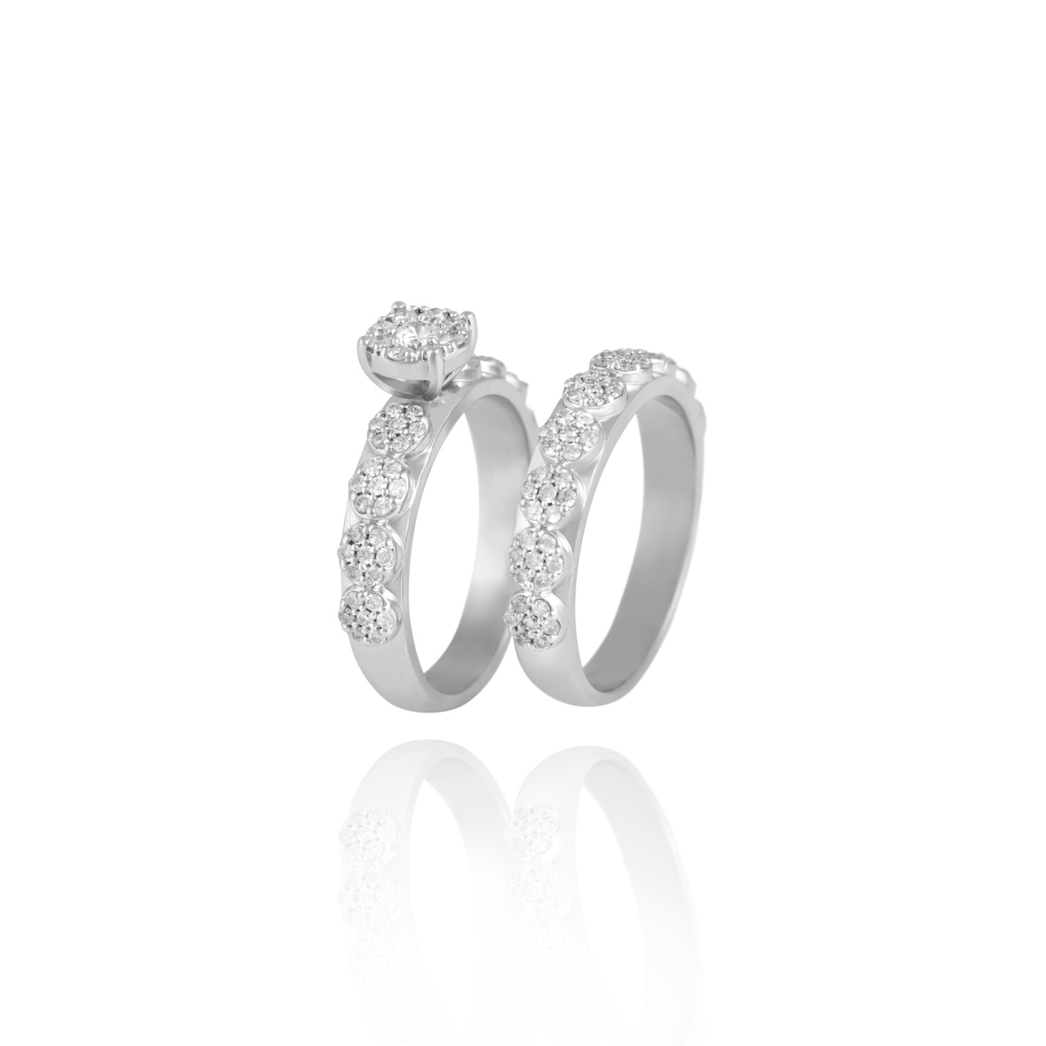 Solitaire Diamond Twins Engagement Ring - Online Jewelery Store In ...