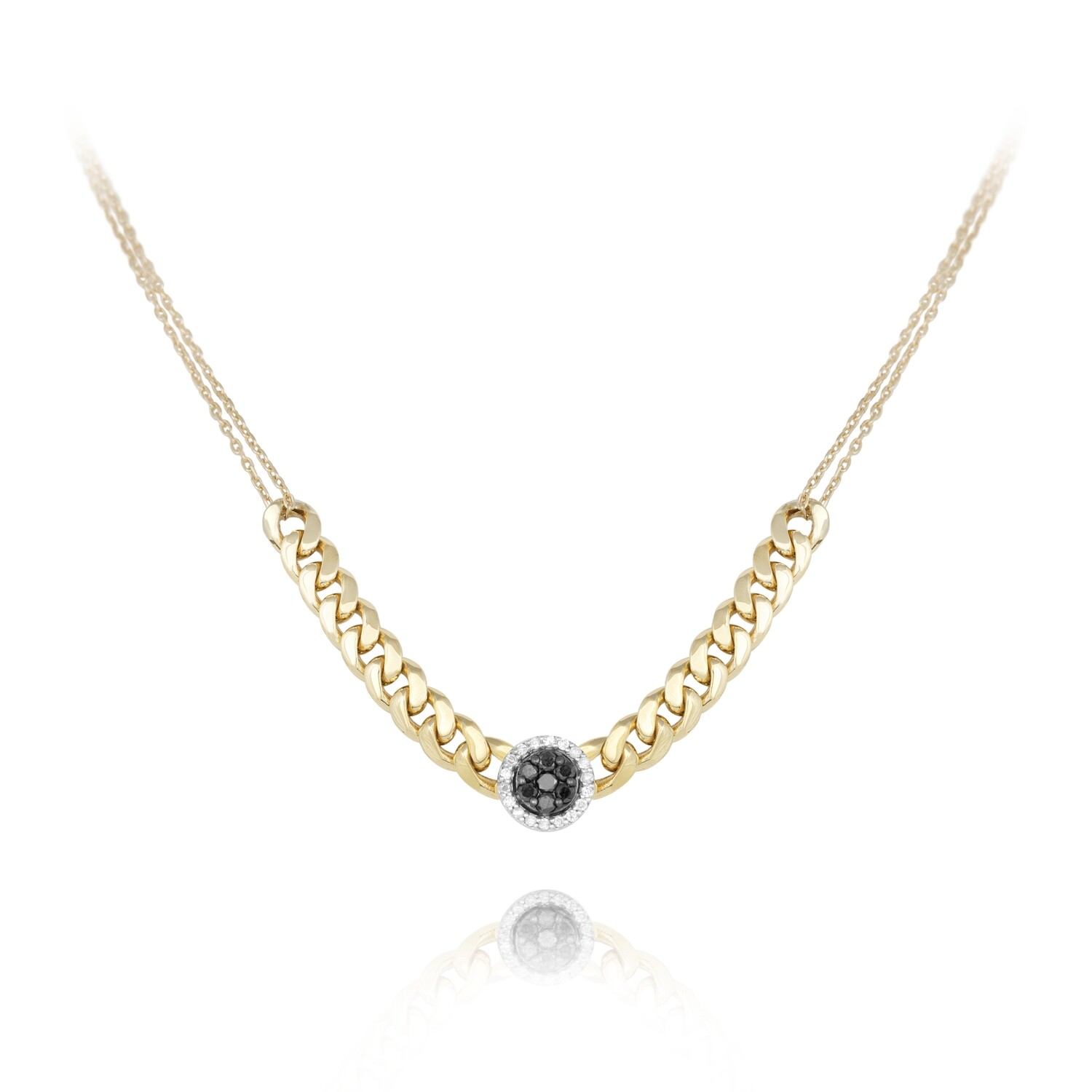 Eternal Diamond Chain Necklace with Fancy Diamond