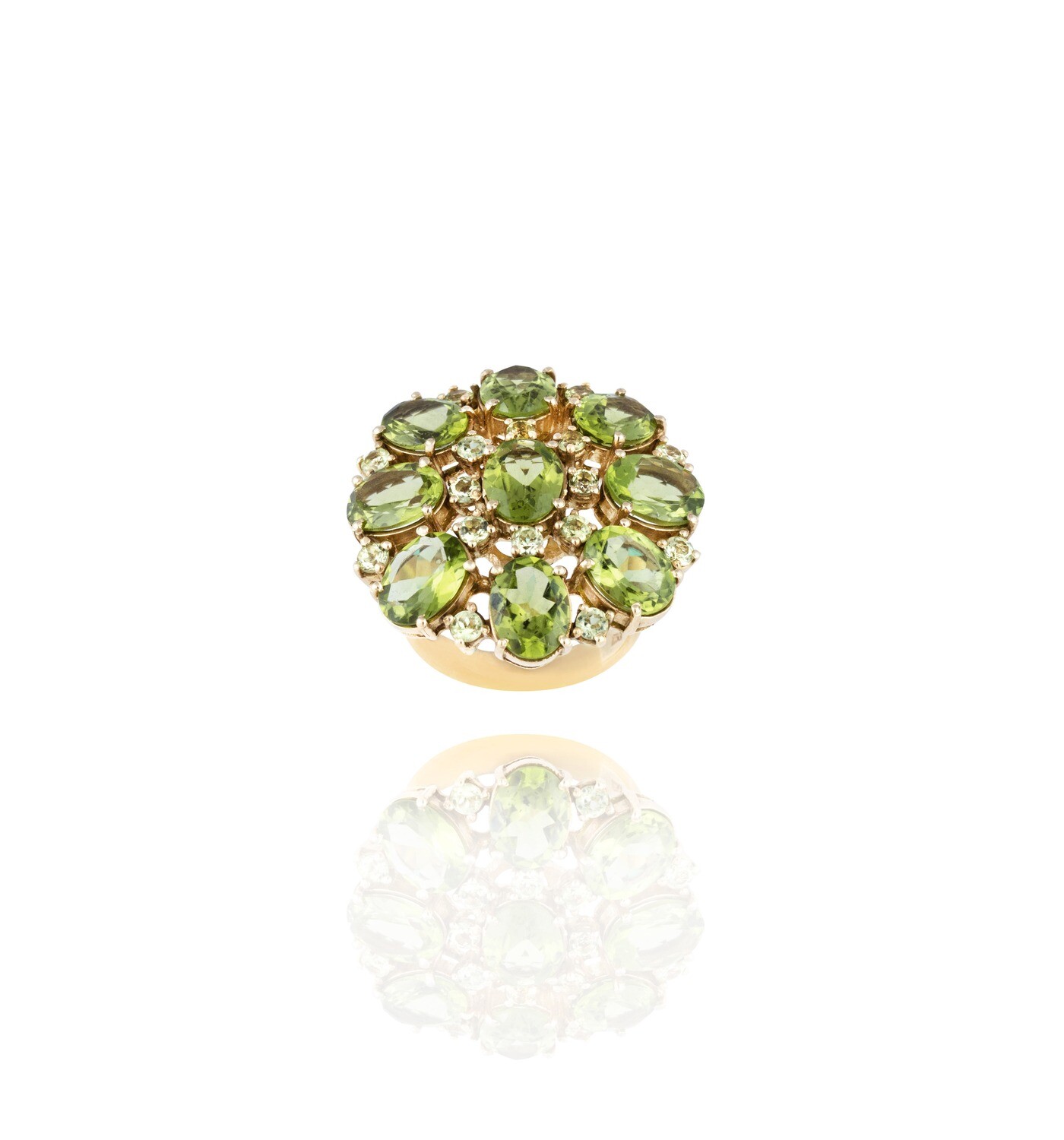 ShineStone Gold Ring with Precious Colors