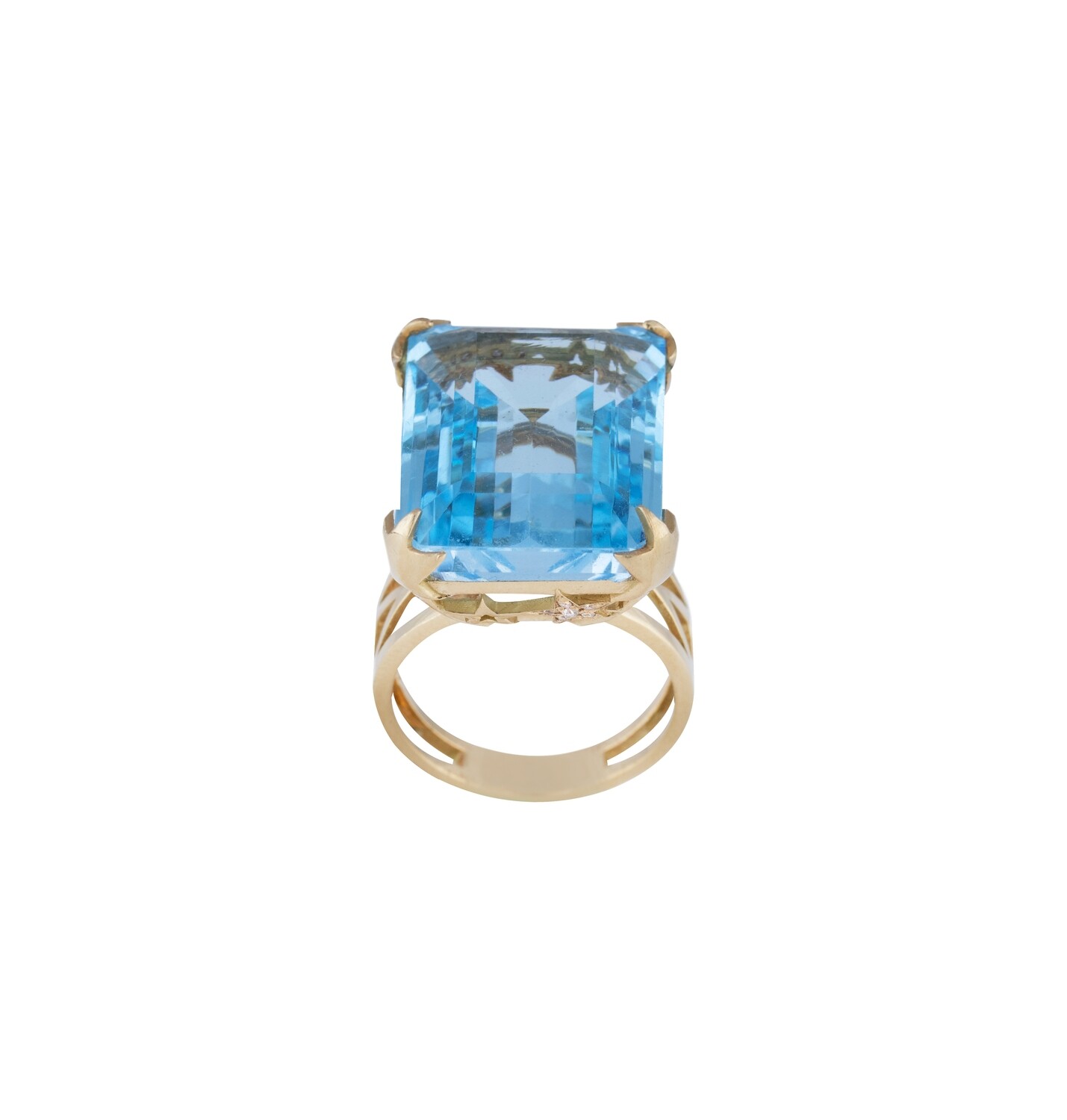 ShineStone Diamond Ring with Precious Colors