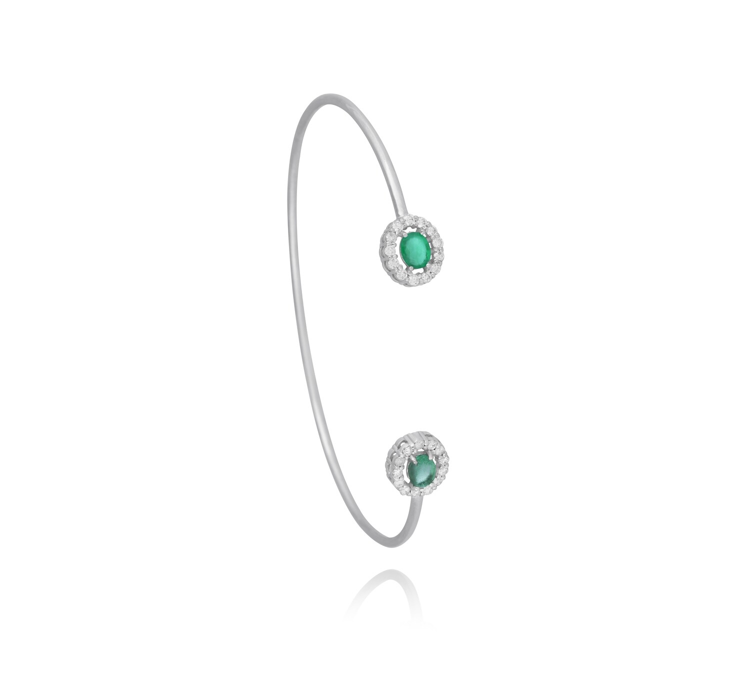 Eternal Diamond Bracelet with Emerald