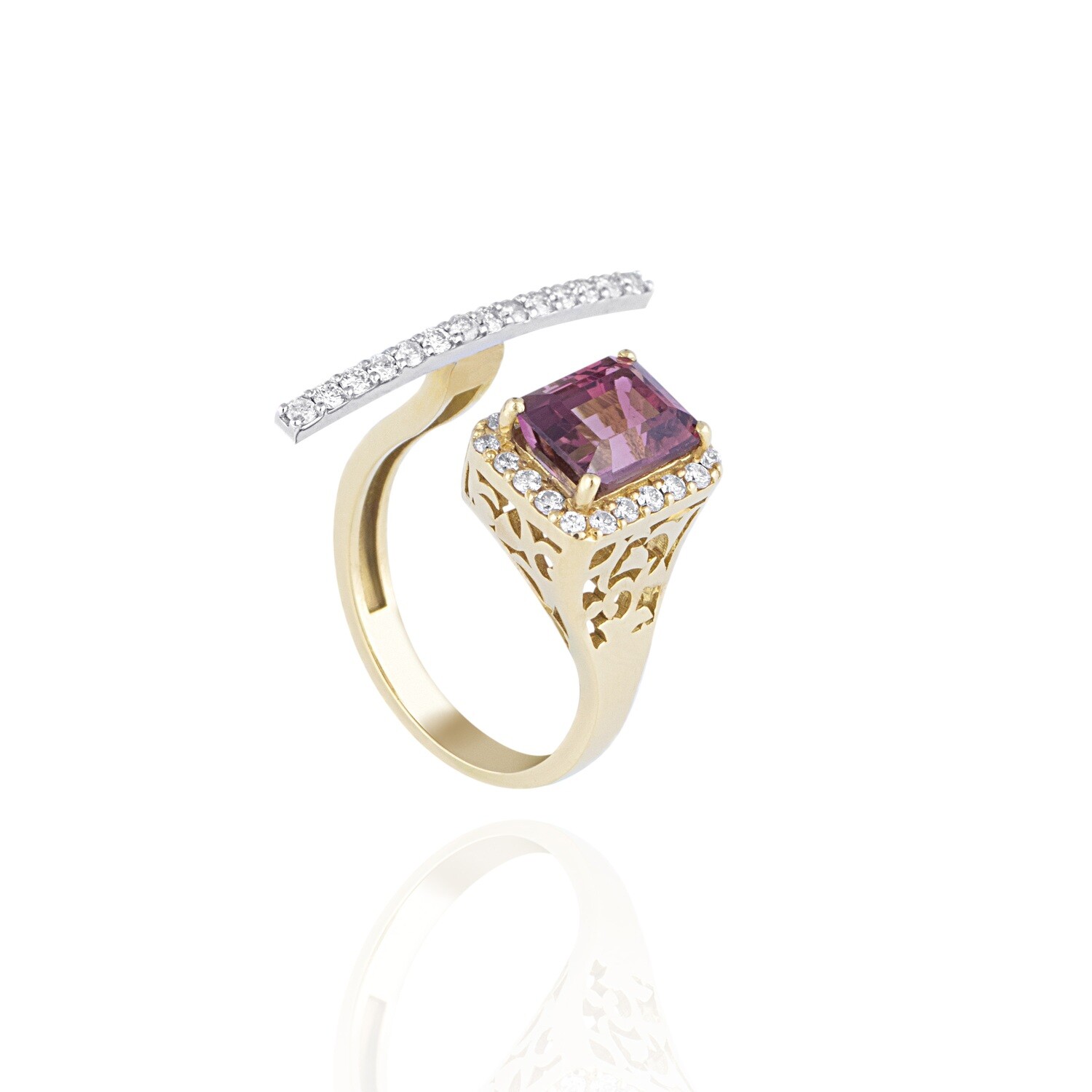Eternal Diamond Ring with Precious Colors