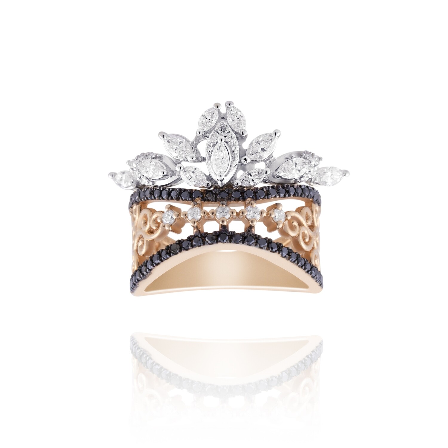 Eternal Diamond Ring with Marquise and Fancy Diamond