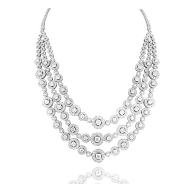 Bridal White Diamond Necklace