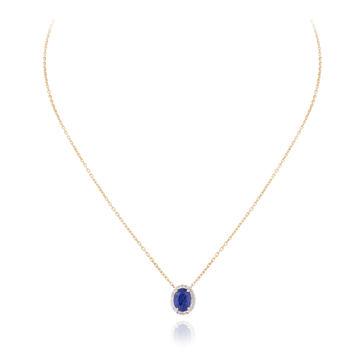 Eternal Diamond Necklace with Sapphire
