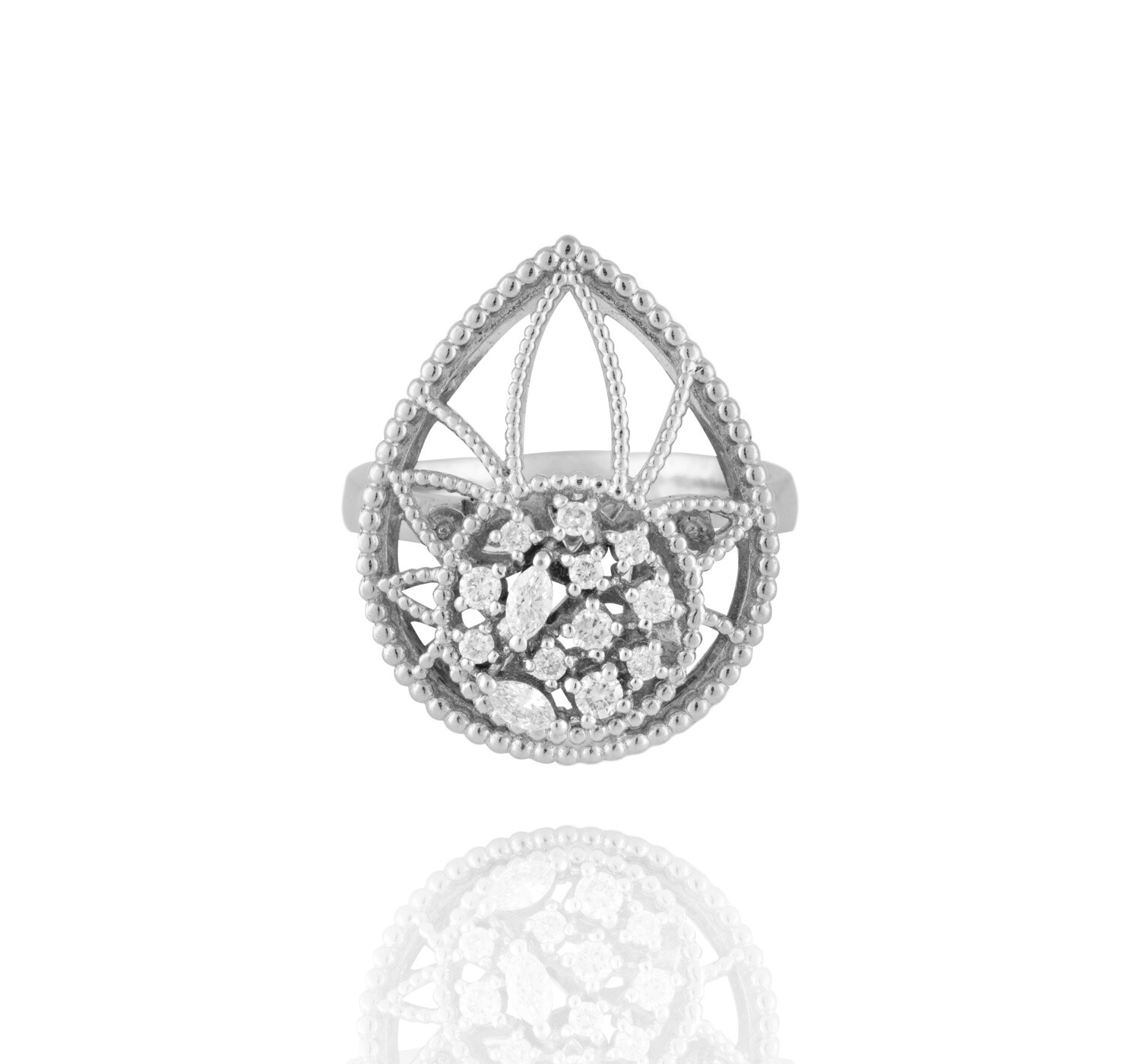 Eternal Diamond Ring with Marquise Diamond
