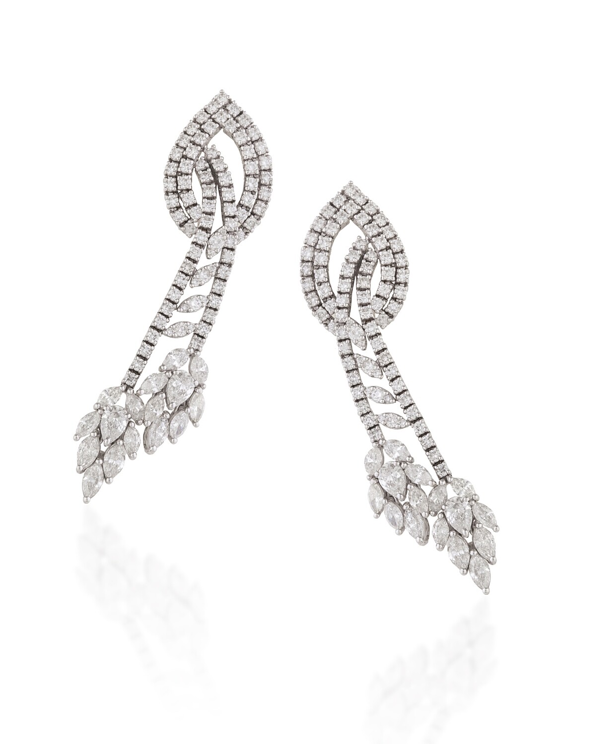 Eternal Diamond Earrings with Marquise and Pear