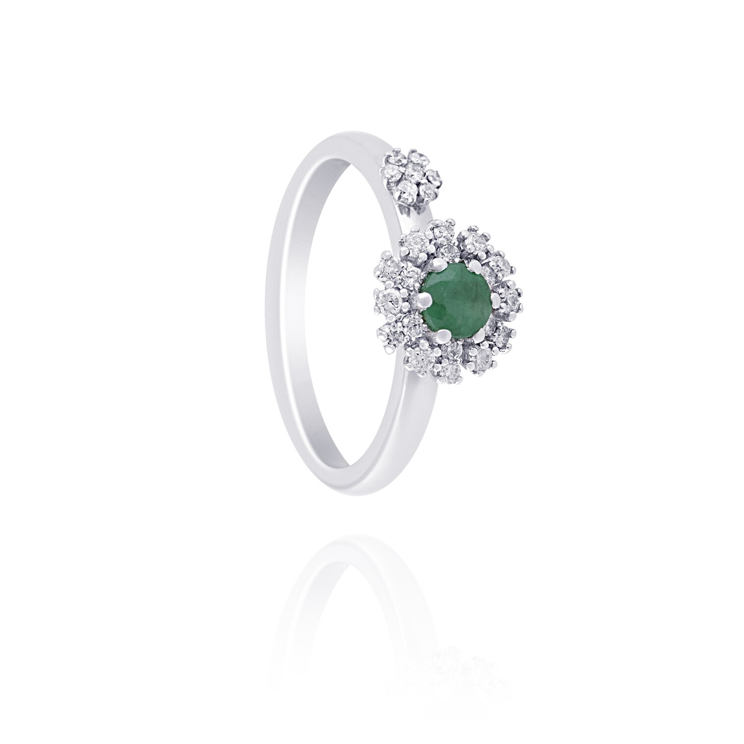 Eternal Diamond Ring with Emerald