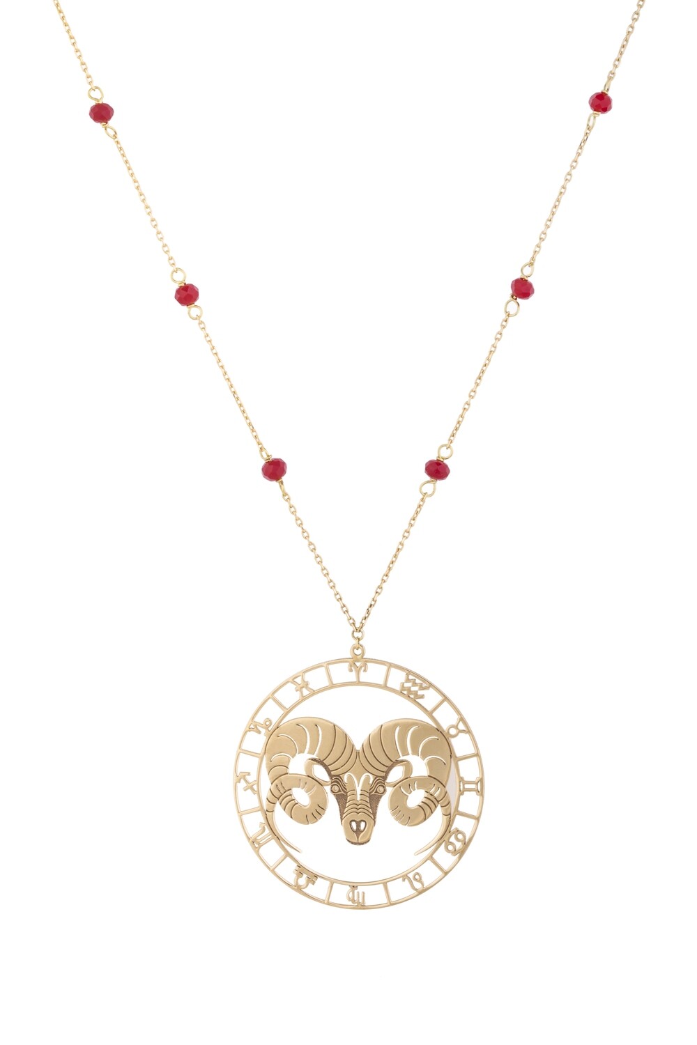 Zodiac Gold Necklace Aries
