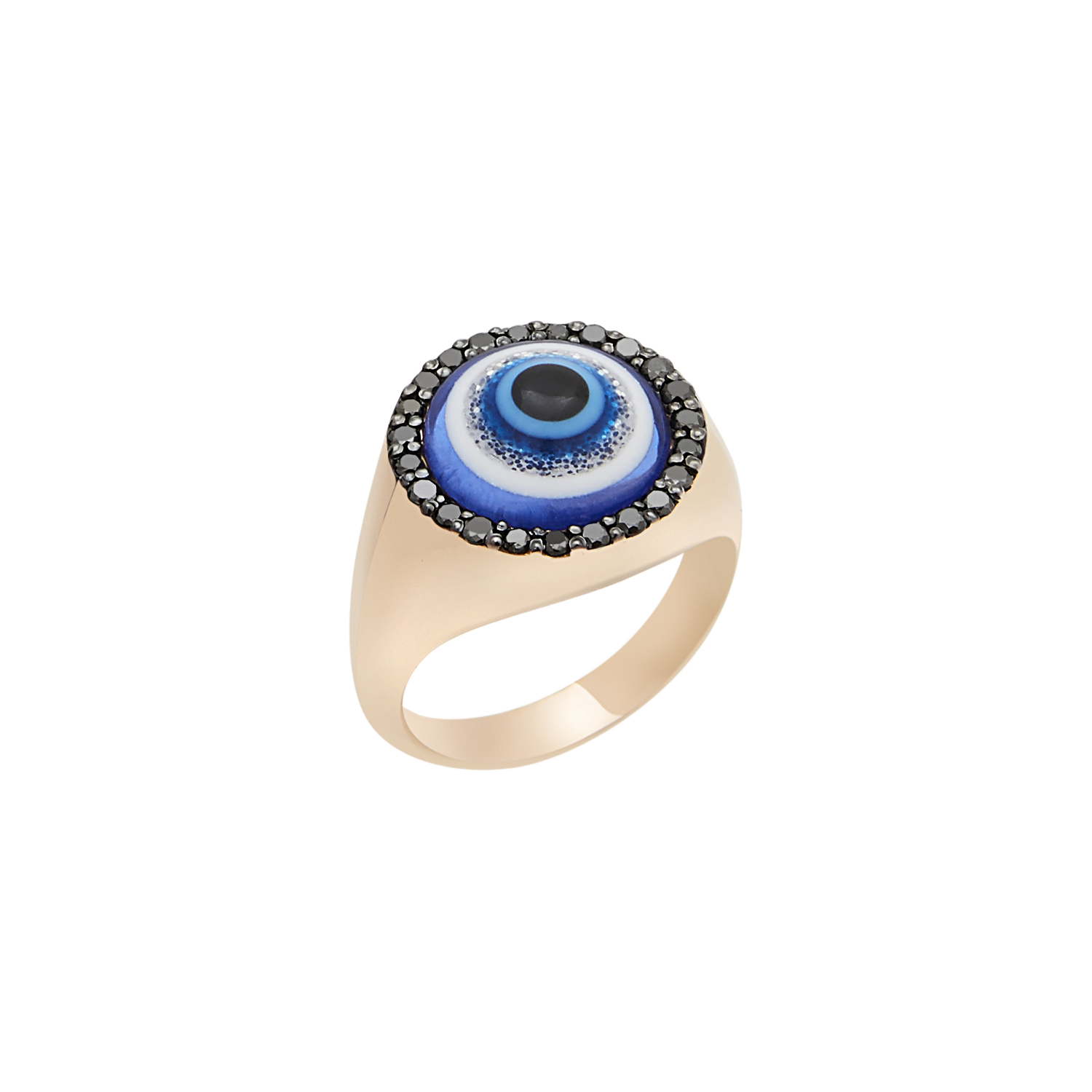 Eternal Black Diamond Evil Eye Ring
