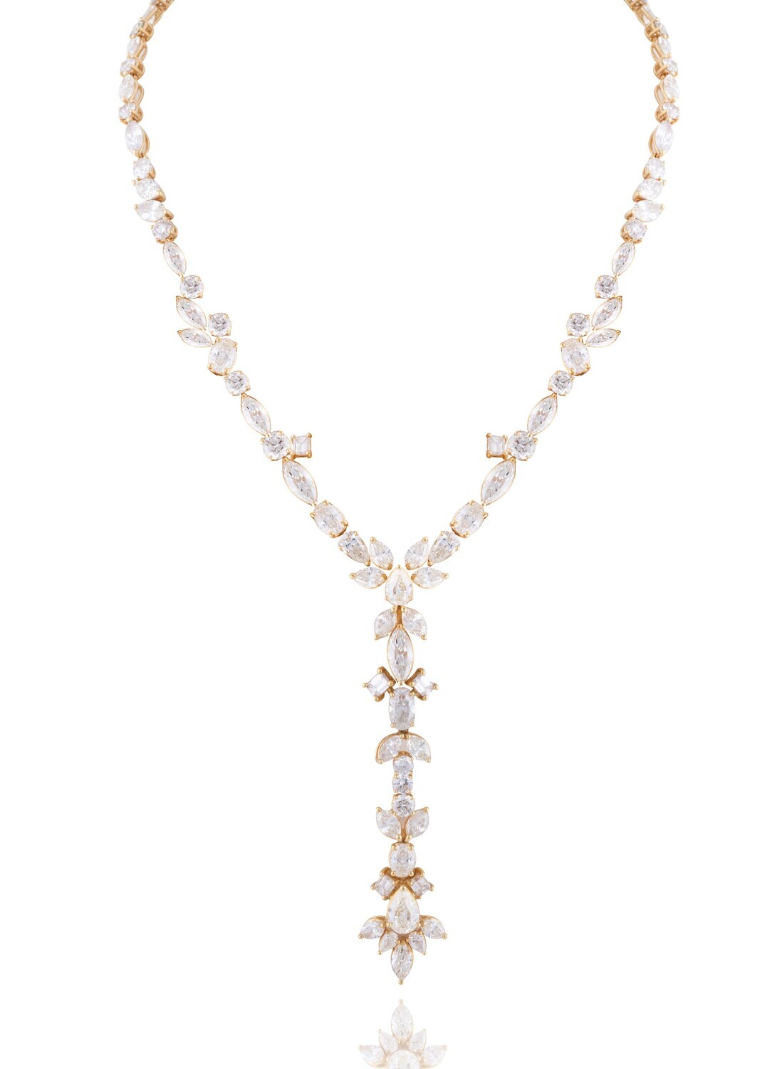 Eternal Diamond Necklace with Marquise, Oval and Pear