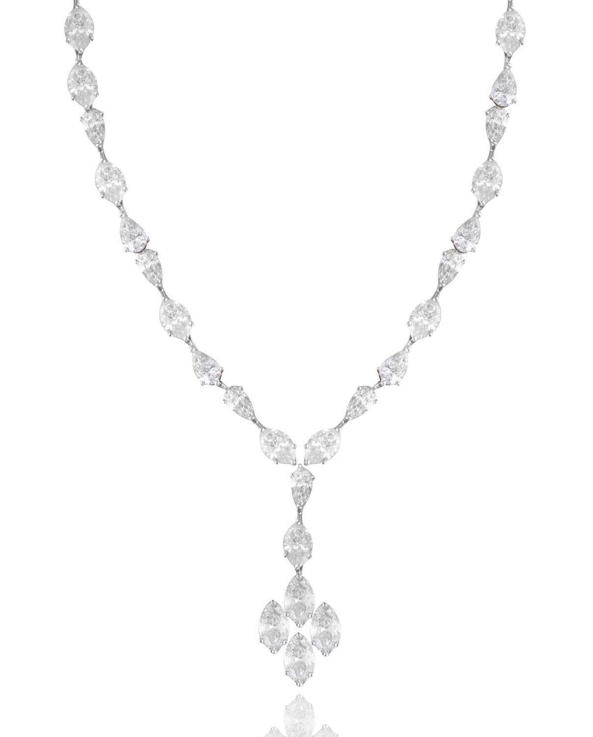 Eternal Diamond Necklace with Marquise