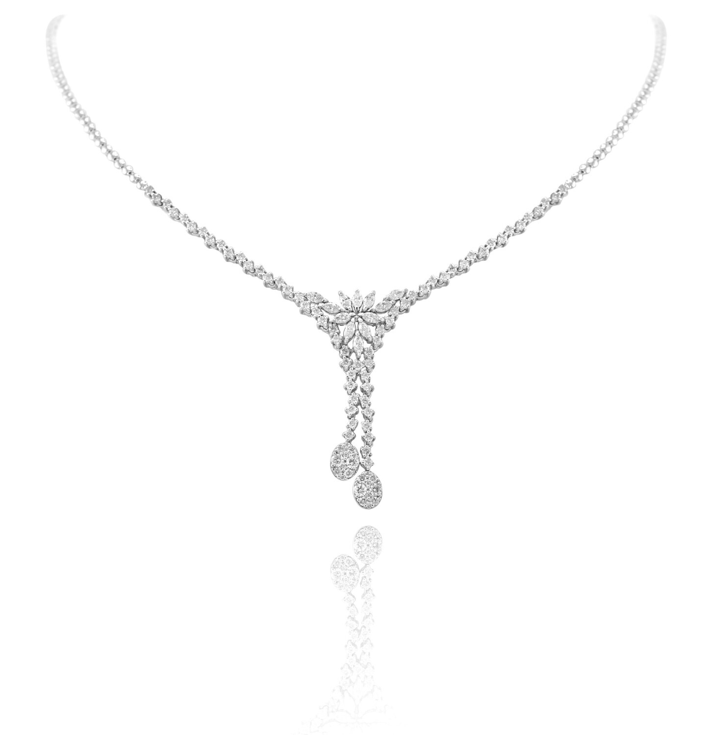 Eternal Diamond Necklace with Marquise
