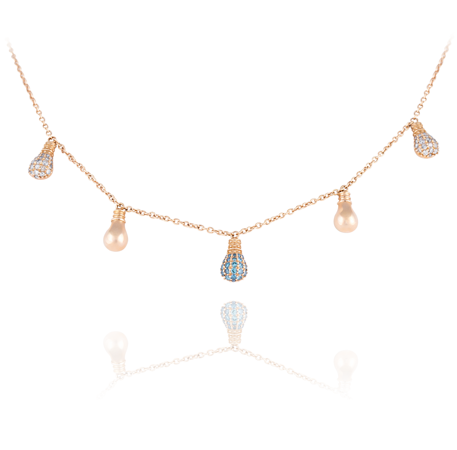 Edwardian Flowering Vine Diamond Necklace