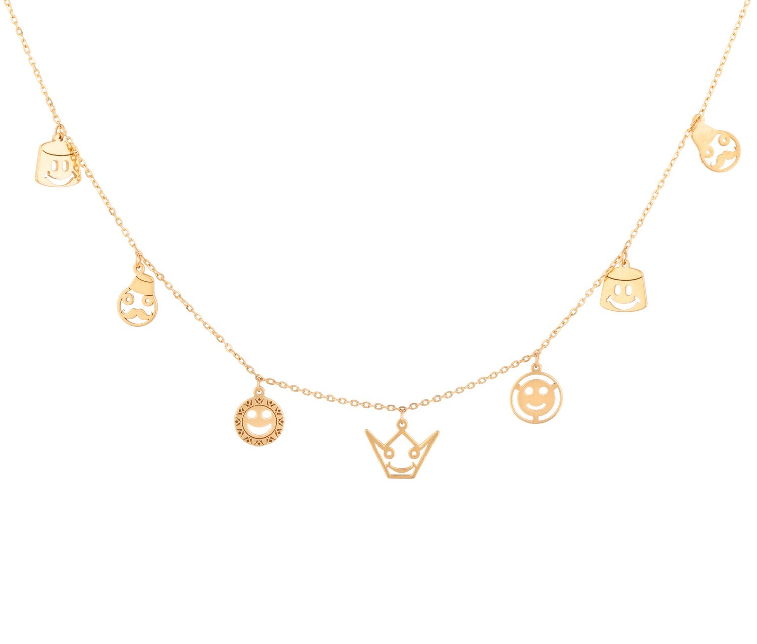 Eternal Gold Necklace smiley designs