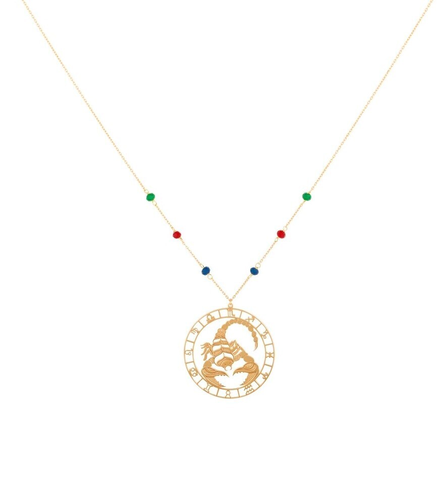 Zodiac Gold Necklace Scorpio