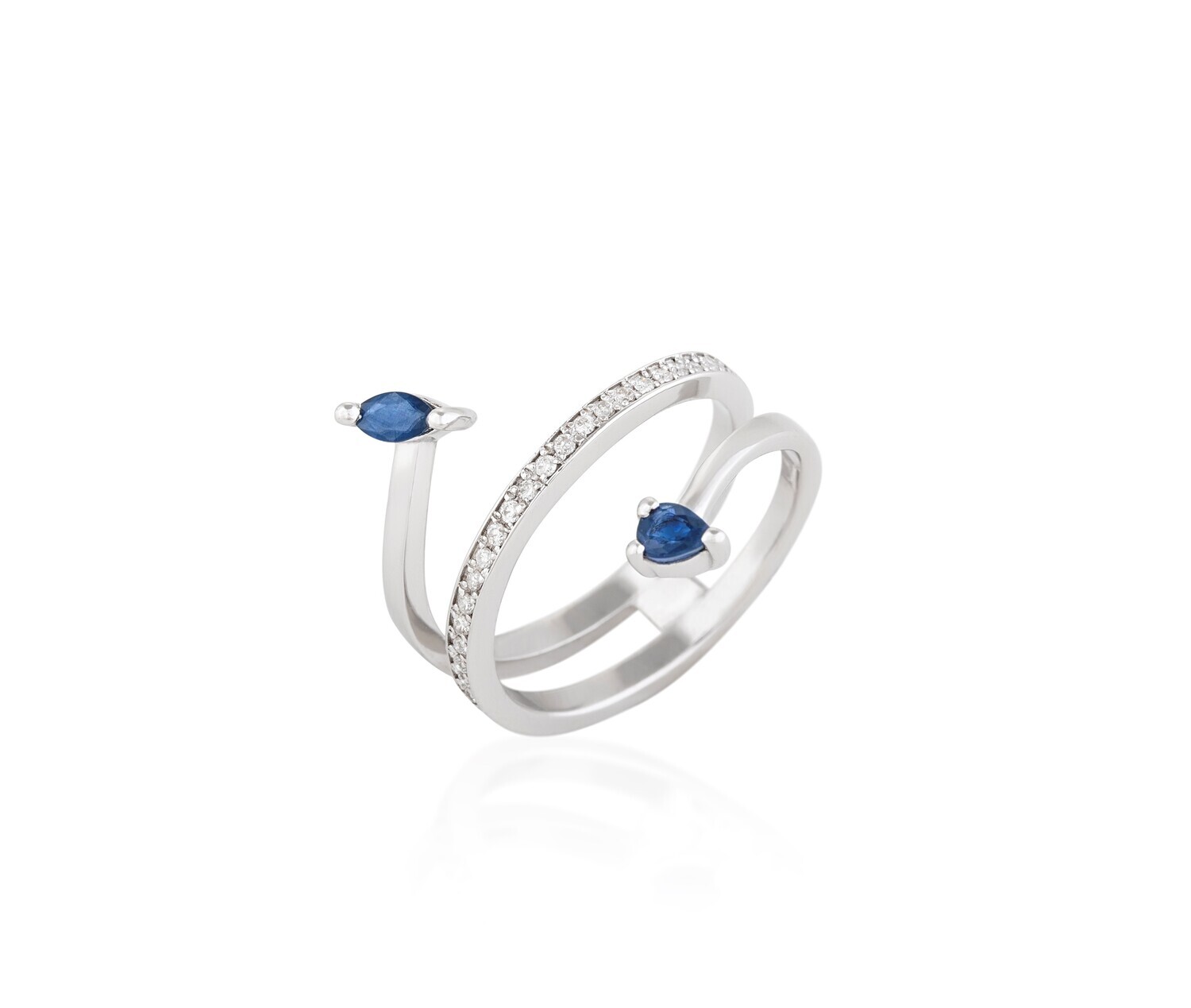 Eternal Diamond Ring with Sapphire