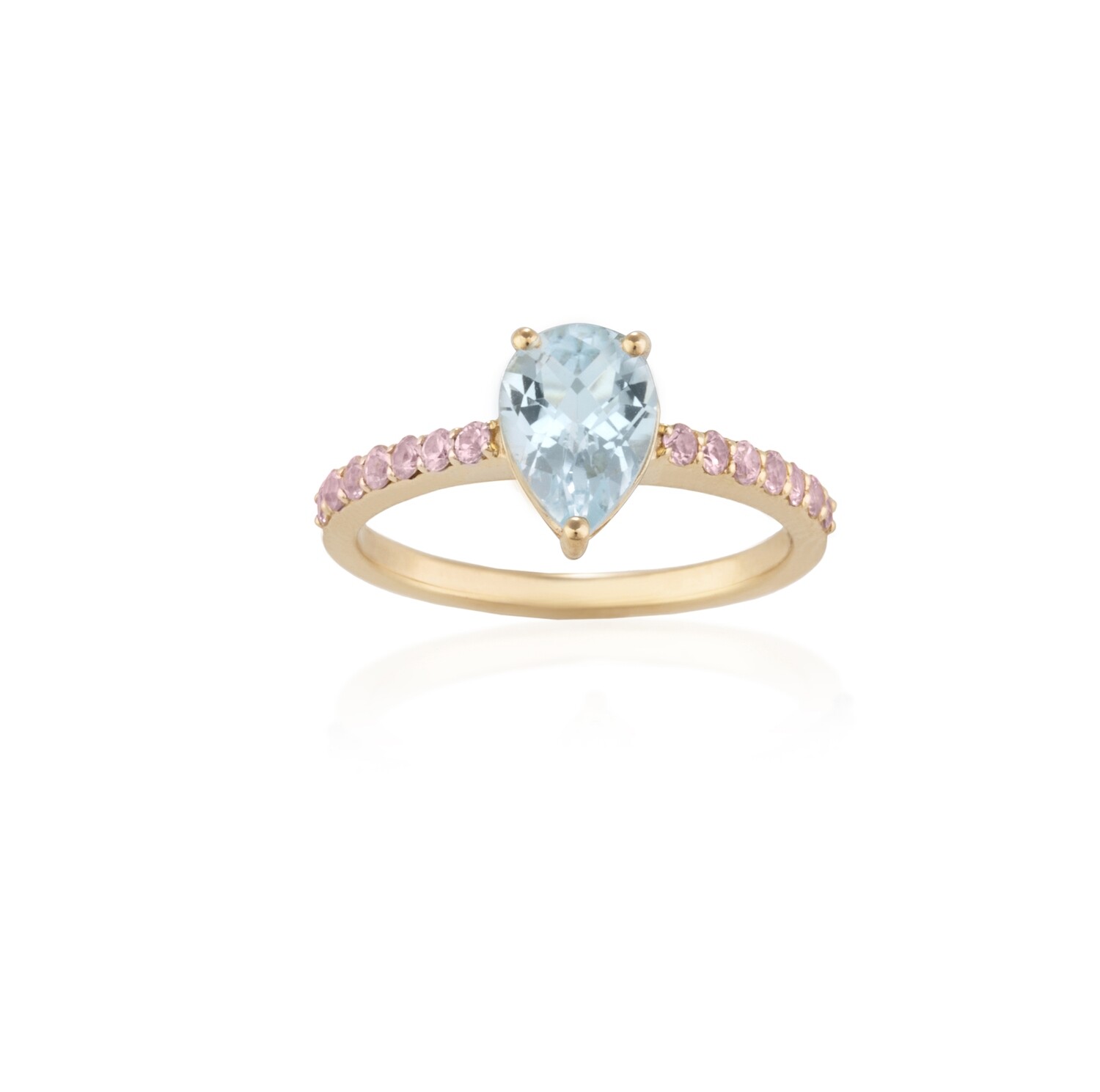 Eternal Pink Sapphire Ring with Precious Stone