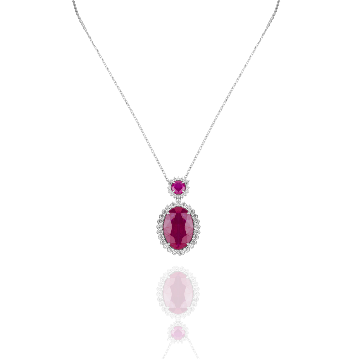 Eternal Diamond Necklace with Colored Stones
